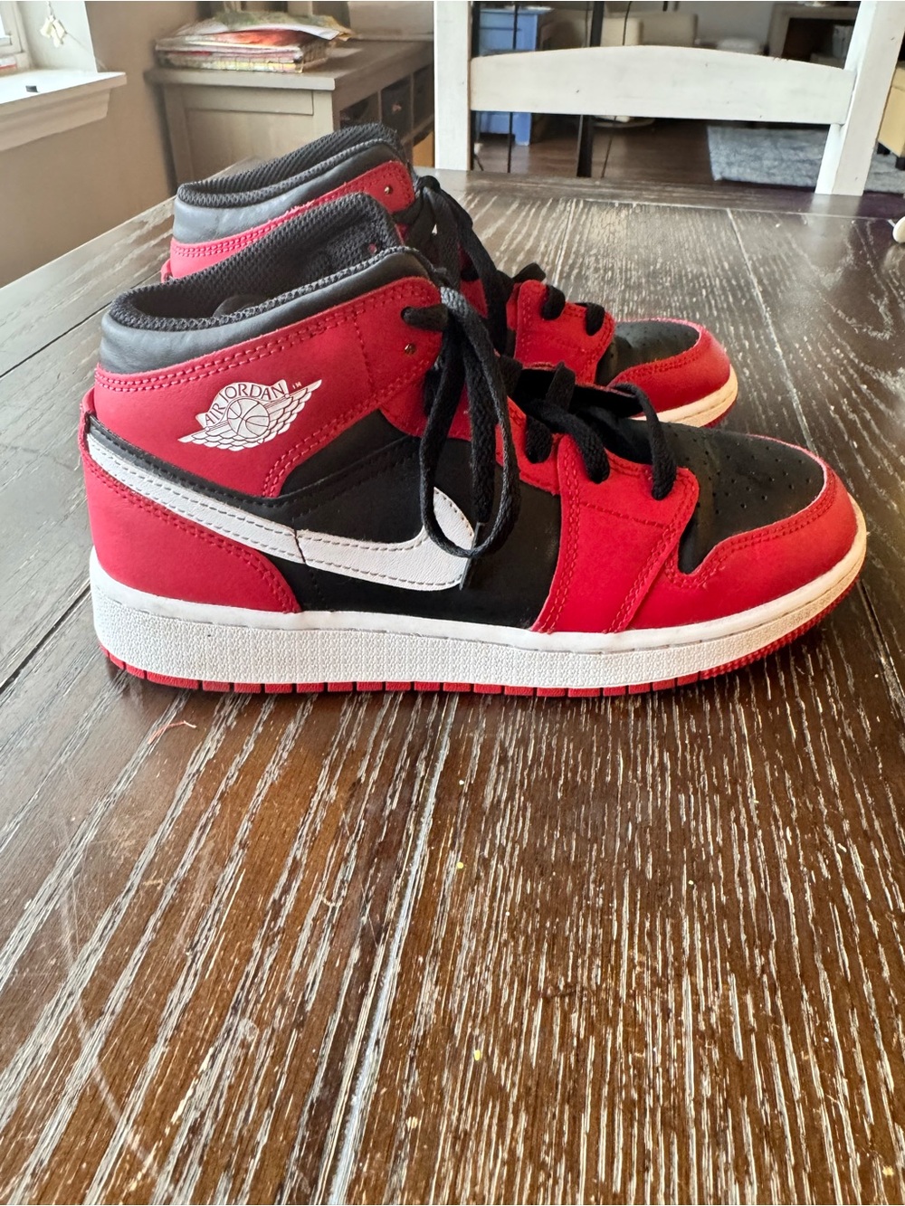 Nike Kids Air Jordan High-Top Sneakers - Red/Black/White